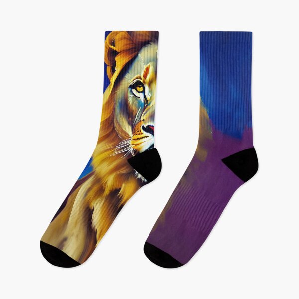Item preview, Colorful Portrait Lion Artwork designed and sold by Blok45.