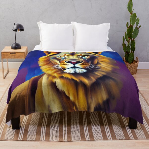Item preview, Colorful Portrait Lion Artwork designed and sold by Blok45.