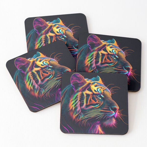 Item preview, Wildlife Wonders Fluorescent Tiger designed and sold by mcmtdesigns.