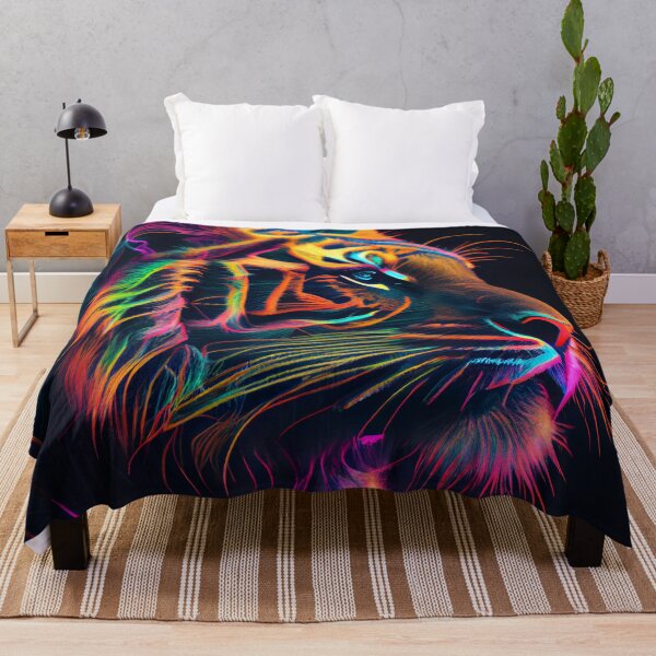 Item preview, Wildlife Wonders Fluorescent Tiger designed and sold by mcmtdesigns.
