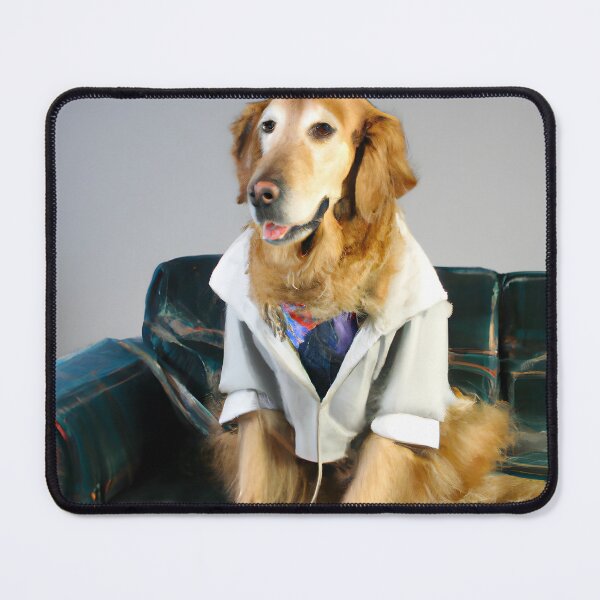 Item preview, XXL | Golden retriever on a leather couch. designed and sold by ElektroPix.