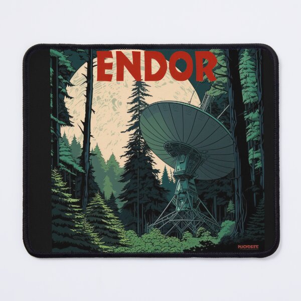 Item preview, Endor Vintage style Movie places Travel Poster Print designed and sold by 3 CITIES.