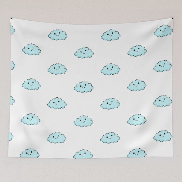 Item preview, Cute Happy smiling cloud designed and sold by Stickernpattern.