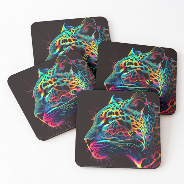 Item preview, Electric Jungle Cat Vibrant Leopard designed and sold by mcmtdesigns.