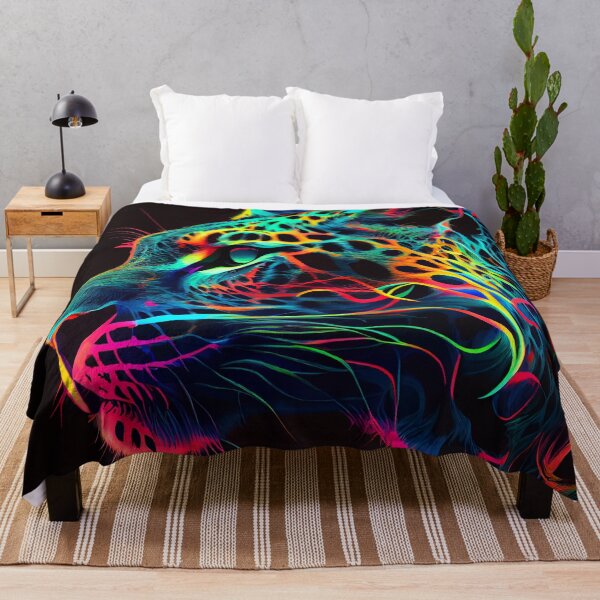 Item preview, Electric Jungle Cat Vibrant Leopard designed and sold by mcmtdesigns.