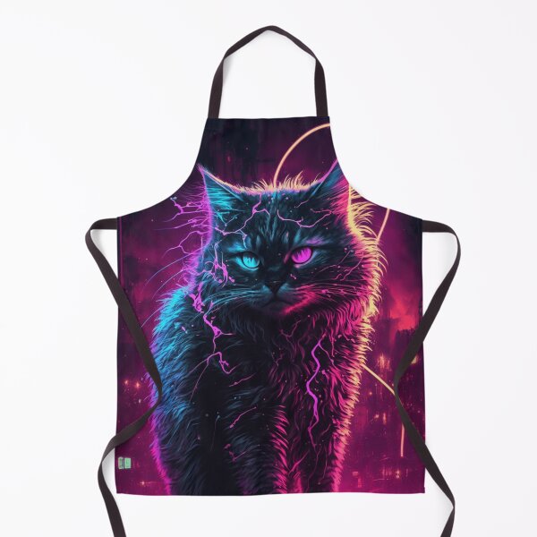 Item preview, Stray Cyberpunk Cat Staring Into Your Soul designed and sold by Nightarcade.