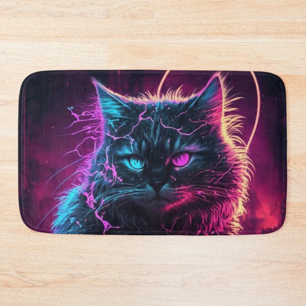 Item preview, Stray Cyberpunk Cat Staring Into Your Soul designed and sold by Nightarcade.