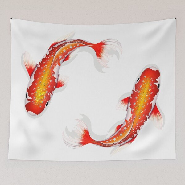 Item preview, Two koi carp swim in a circle designed and sold by Kreativa1.