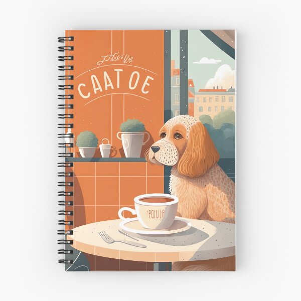 Item preview, Beautiful Orange Dog in a French Bistro Coffee designed and sold by unrealartwork.