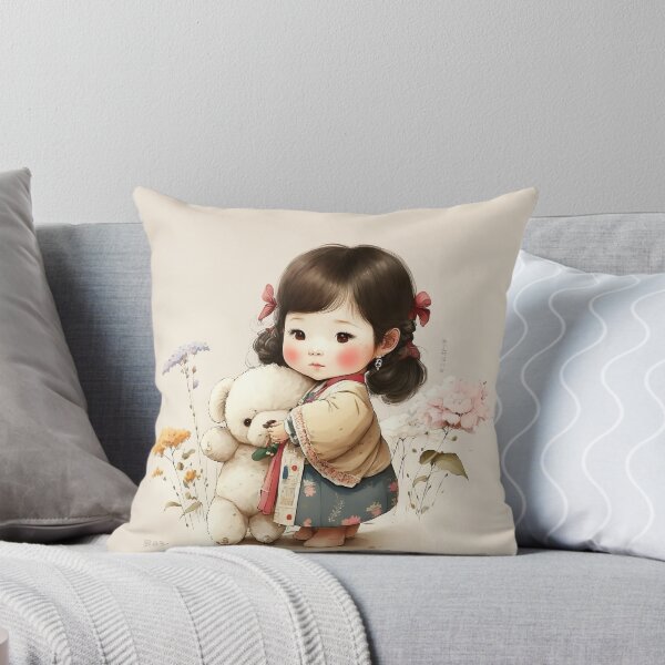 Item preview, lindo, coreano, tradicional, niña, dibujo, ilustración designed and sold by unrealartwork.