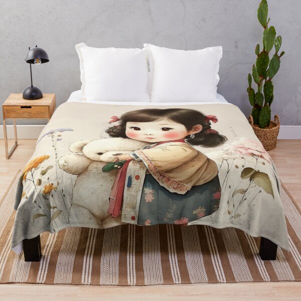 Item preview, lindo, coreano, tradicional, niña, dibujo, ilustración designed and sold by unrealartwork.