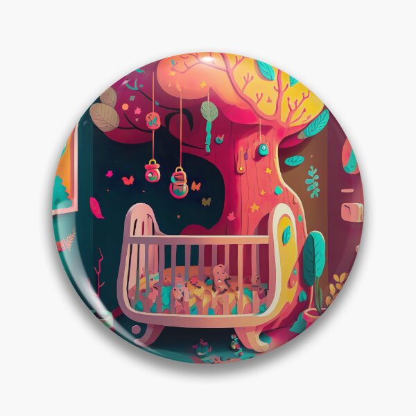 Item preview, Colorful Nursury Room Drawing Illustration designed and sold by unrealartwork.