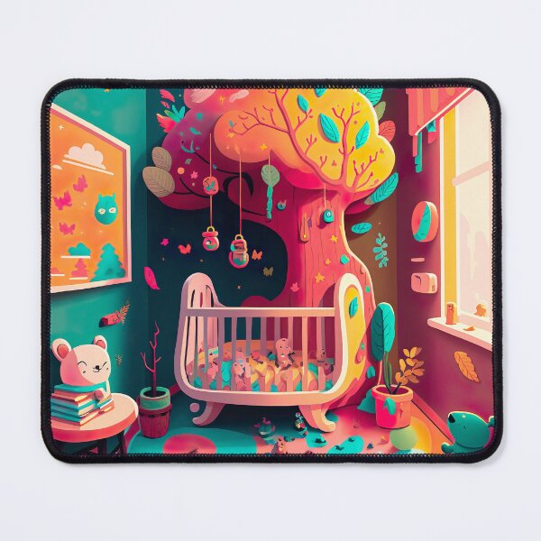Item preview, Colorful Nursury Room Drawing Illustration designed and sold by unrealartwork.