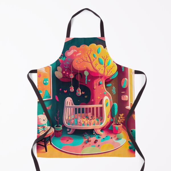 Item preview, Colorful Nursury Room Drawing Illustration designed and sold by unrealartwork.