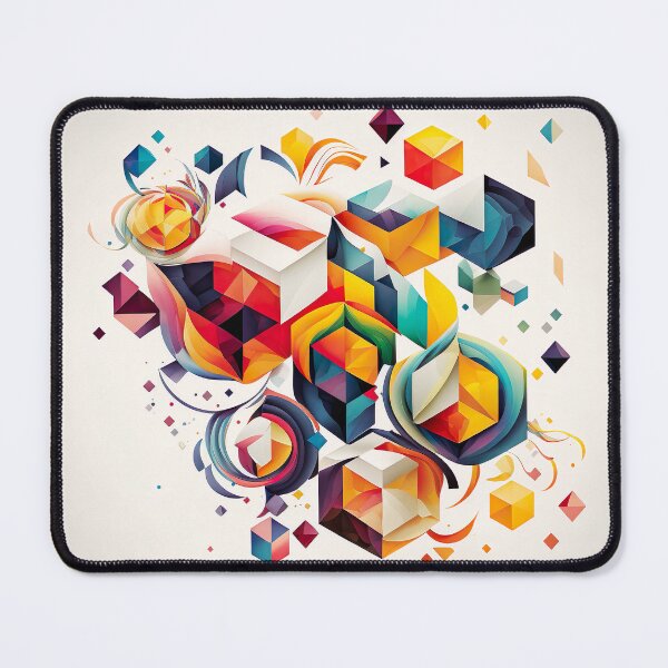 Item preview, Abstract Shapes Colorful Illustration Drawing designed and sold by unrealartwork.
