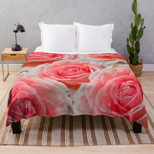 Item preview, FIVE PINK GARDEN ROSES ABSTRACT ART designed and sold by sharlesart.