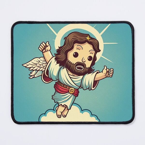 Item preview, Jesus Christ Cute Drawing Illustration designed and sold by unrealartwork.