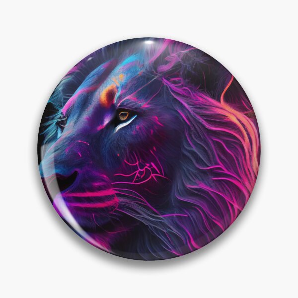 Artikelvorschau, Rainbow Mane Jungle Cat Lion entworfen und verkauft von mcmtdesigns.