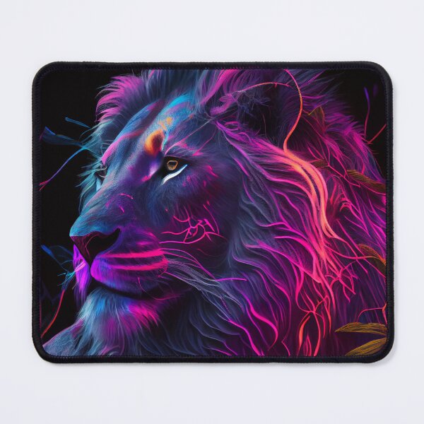Item preview, Rainbow Mane Jungle Cat Lion designed and sold by mcmtdesigns.