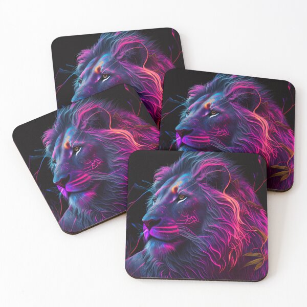Item preview, Rainbow Mane Jungle Cat Lion designed and sold by mcmtdesigns.