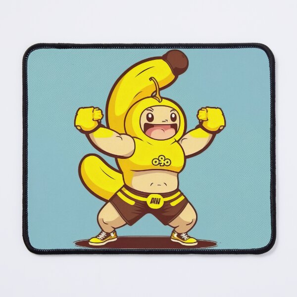 Item preview, Funny Banana in a Gym Suit Drawing Illustration designed and sold by unrealartwork.