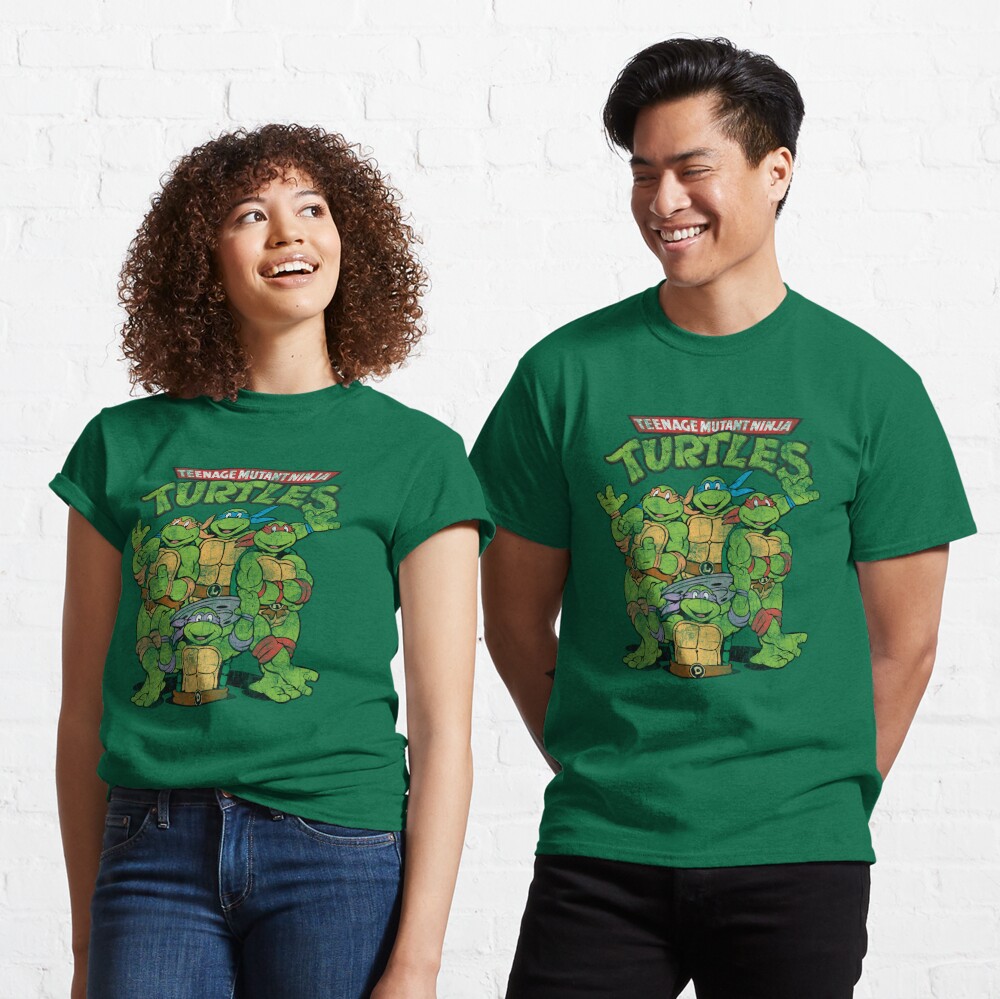 Teenage Mutant Ninja Turtles Retro Sun Group Teenage Mutant Ninja Turtles Active T-Shirt | Redbubble