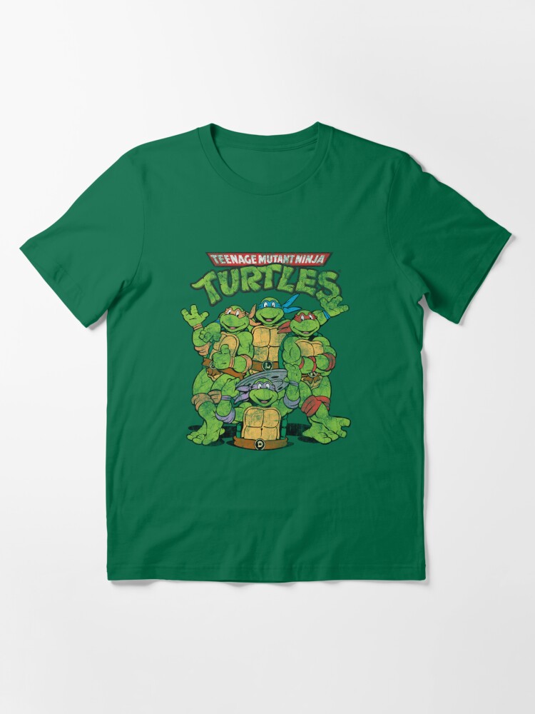 Teenage Mutant Ninja Turtles T Shirt Adult Large Nickelodeon Green Gray