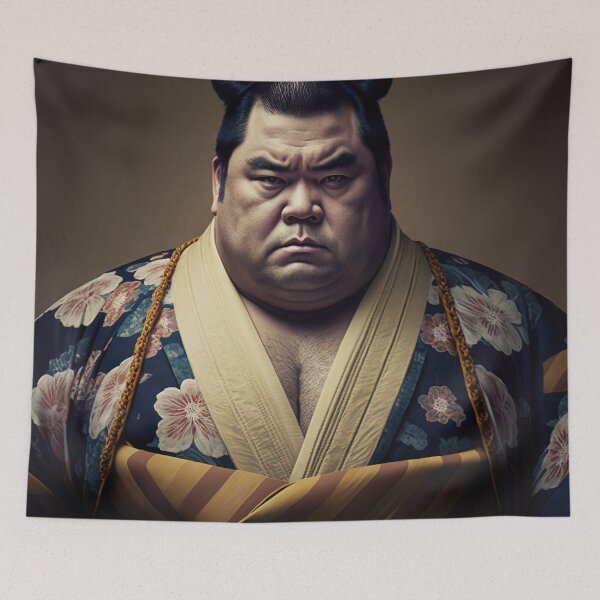 Artikelvorschau, Sumo-Wrestler-Kimono-Zeichnungsillustration entworfen und verkauft von unrealartwork.