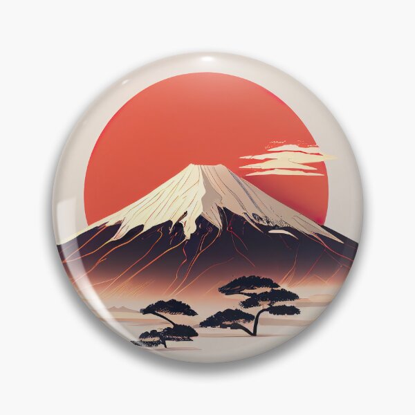 Item preview, Mount Fuji Illustration Minimalist Design designed and sold by unrealartwork.