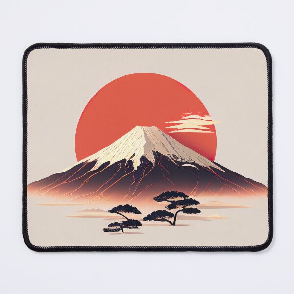 Item preview, Mount Fuji Illustration Minimalist Design designed and sold by unrealartwork.
