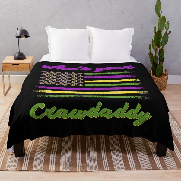 Item preview, Whos Your Crawdaddy Crawfish Jester Beads Funny Mardi Gras T-Shirt designed and sold by Modern Outlet ⭐⭐⭐⭐⭐.