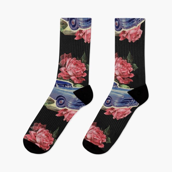 Item preview, classic car & Roses Collage designed and sold by TypeWrite.