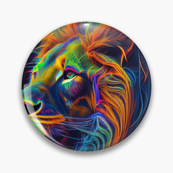 Artikelvorschau, Neon Safari Big Cat Lion entworfen und verkauft von mcmtdesigns.