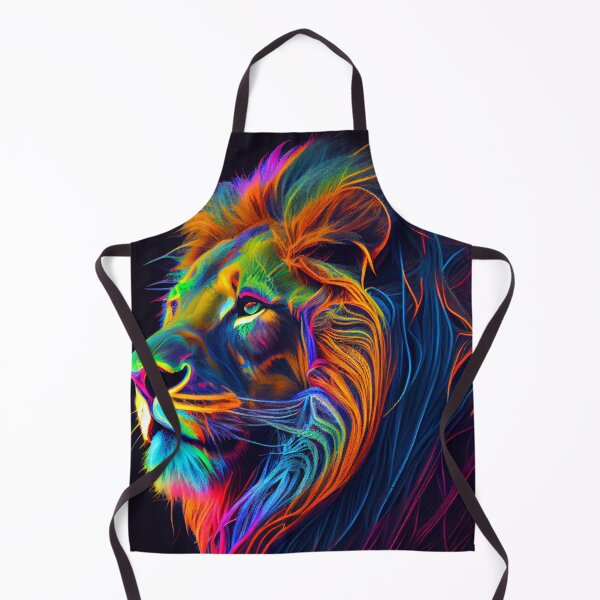 Aperçu de l'œuvre Neon Safari Big Cat Lion créée et vendue par mcmtdesigns.
