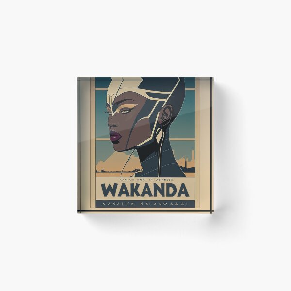 Item preview, Wakanda Vintage style Movie places Travel Poster Print designed and sold by 3 CITIES.