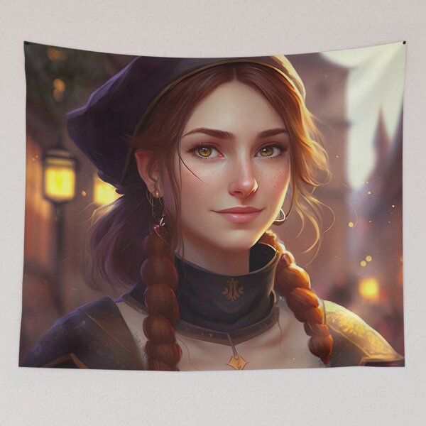 Item preview, Ukrainian Woman Anime Style designed and sold by unrealartwork.
