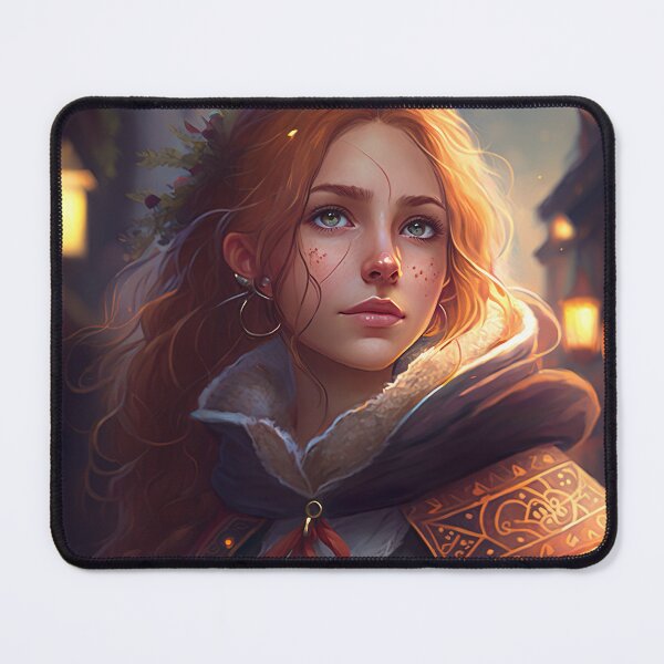 Item preview, Anime Redhead Woman Anime Style designed and sold by unrealartwork.