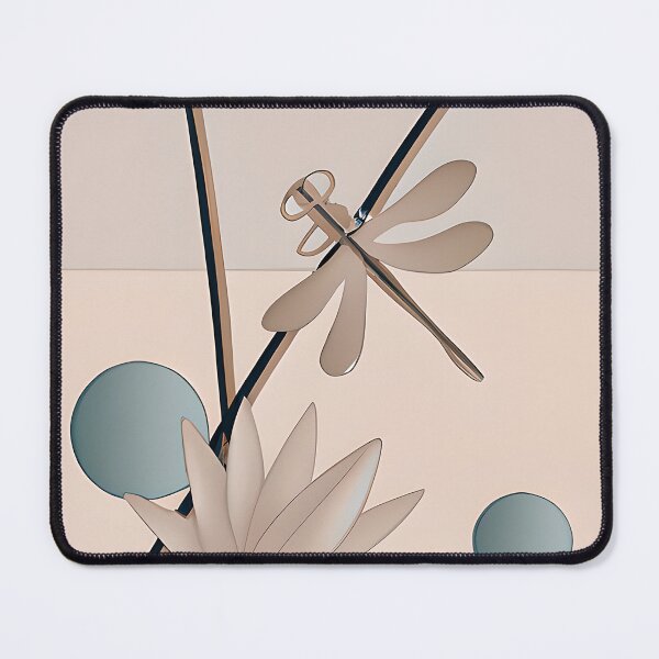 Item preview, Abstract lotus and dragonfly designed and sold by ibelieveimages.