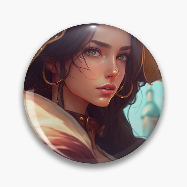Artikelvorschau, Schöne Brunette-Anime-Art-Frau entworfen und verkauft von unrealartwork.