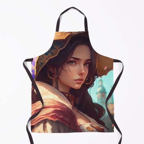 Artikelvorschau, Schöne Brunette-Anime-Art-Frau entworfen und verkauft von unrealartwork.