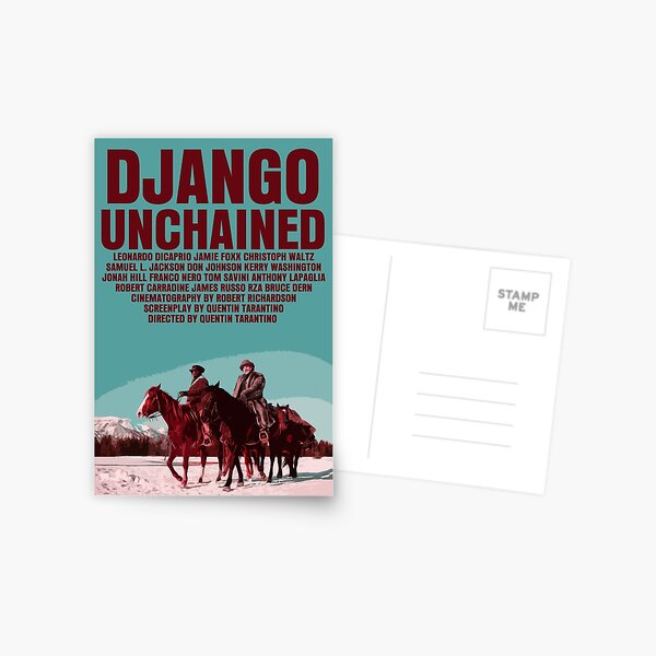 Django Unchained Movie Poster Postcard