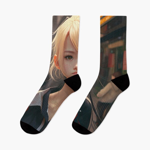 Item preview, Japanese Girl Half Blond Portrait designed and sold by unrealartwork.