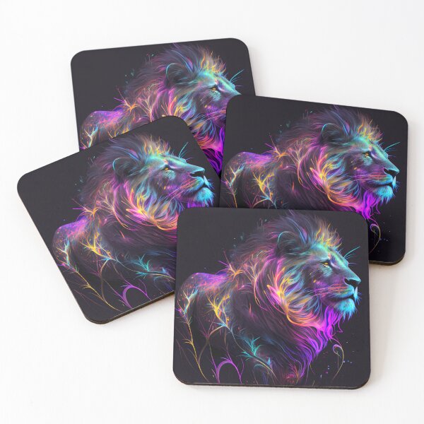 Item preview, Electric Rainbow Lion designed and sold by mcmtdesigns.