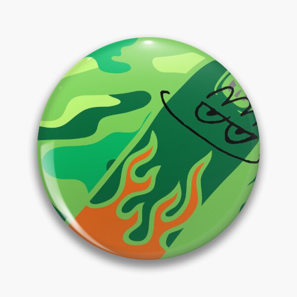 Item preview, Smirk Green Camouflage Flame Skateboard designed and sold by efoze.