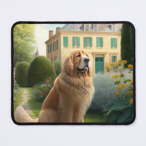Item preview, Golde Retriever in French Garden designed and sold by unrealartwork.