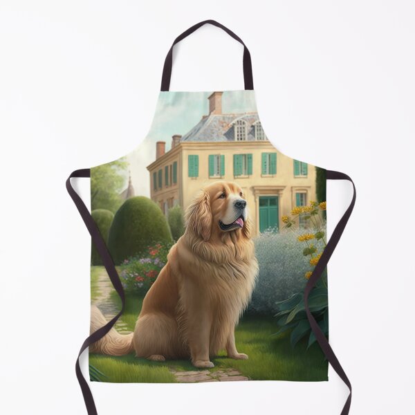 Item preview, Golde Retriever in French Garden designed and sold by unrealartwork.
