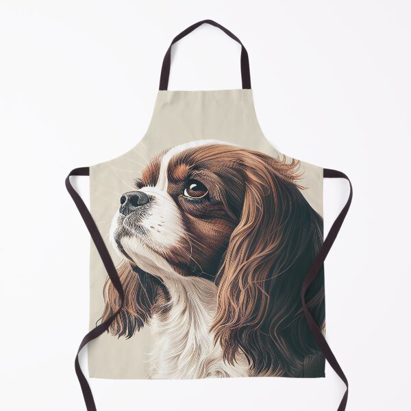 Item preview, Cavalier King Dog Portrait Illustration designed and sold by unrealartwork.