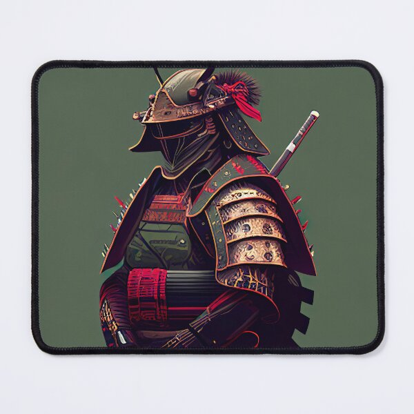 Item preview, Samurai Dark Green and Red Armor  designed and sold by unrealartwork.
