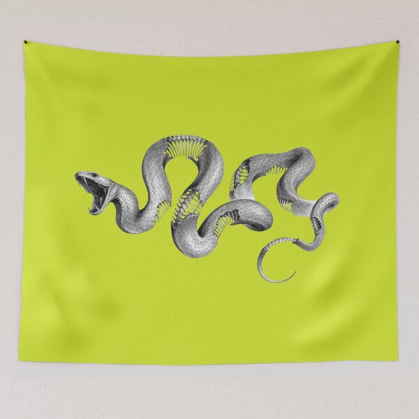 Item preview, Snake and Bones - on Super Yellow designed and sold by boltjesdesign.