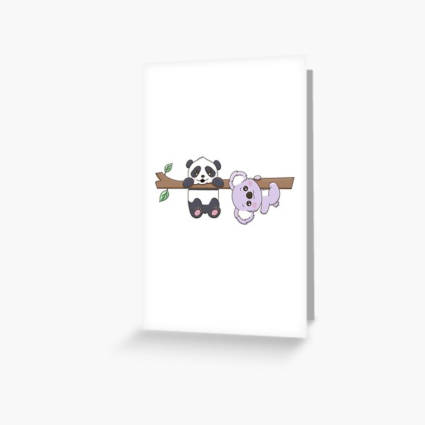 Item preview, Koala and panda friends  designed and sold by Dellys-doodles.